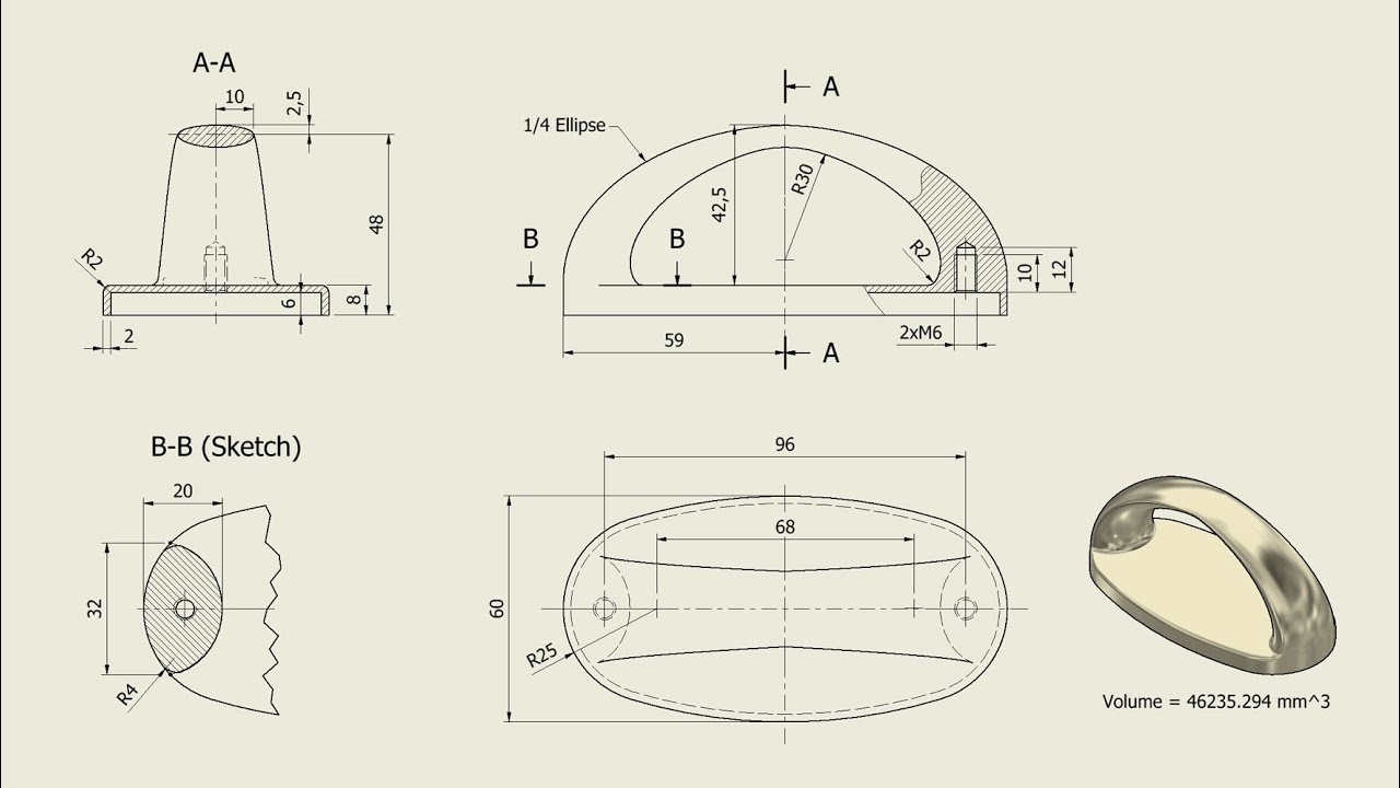 Учебник Inventor - 638 КРАСИВАЯ РУЧКА