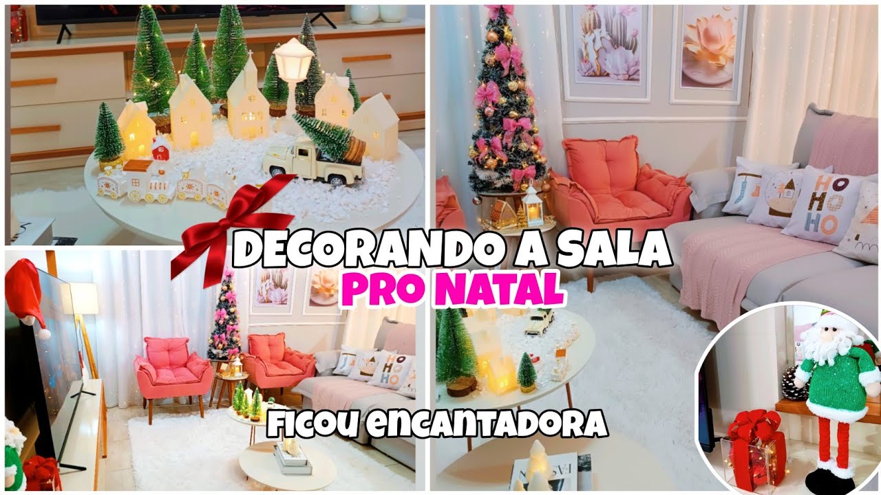DECOREI A SALA PRO NATAL 🎄DECORAÇÃO DE NATAL DECORANDO COM A SHOPEE 