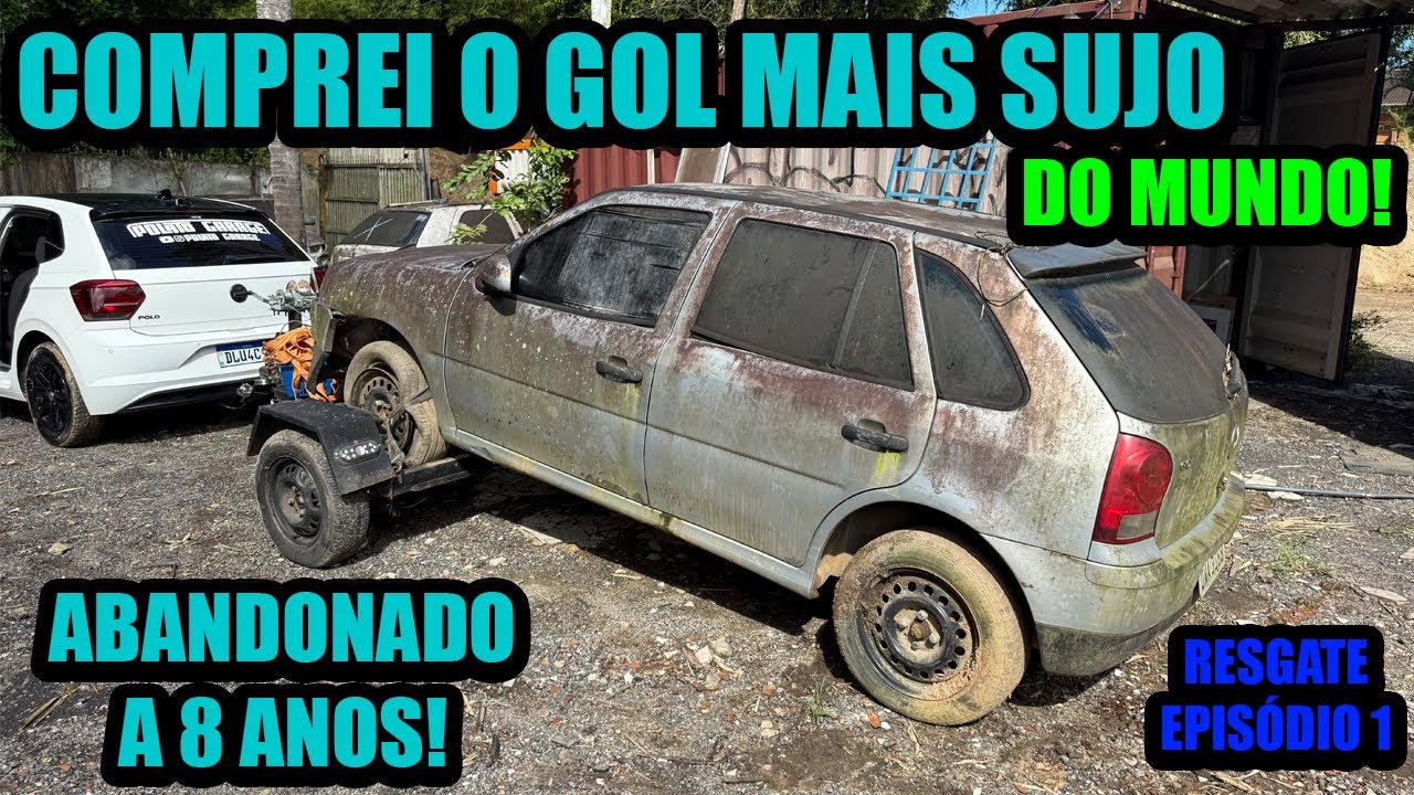 COMPRAMOS O CARRO MAIS SUJO DO MUNDO NO LEILÃO! | ABANDONADO A 8 ANOS! | RESGATE EP. 1