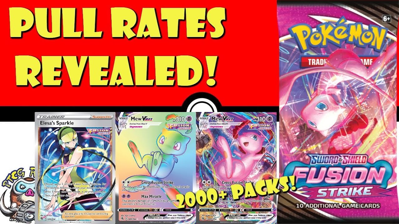 Fusion Strike Pull Rates Revealed - 2000 Packs for a Mew!? (Pok&eacute;mon TCG News)