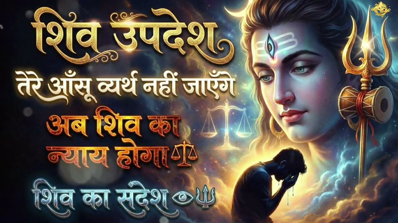 रो मत भक्त…जो तुम्हें रुला रहे हैं…उनका हिसाब अब मैं करूँगा 🔱 | शिव का न्याय | Powerful Shiv Updesh