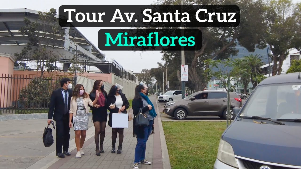【Lima Perú 4K】Av. Santa Cruz, Miraflores
