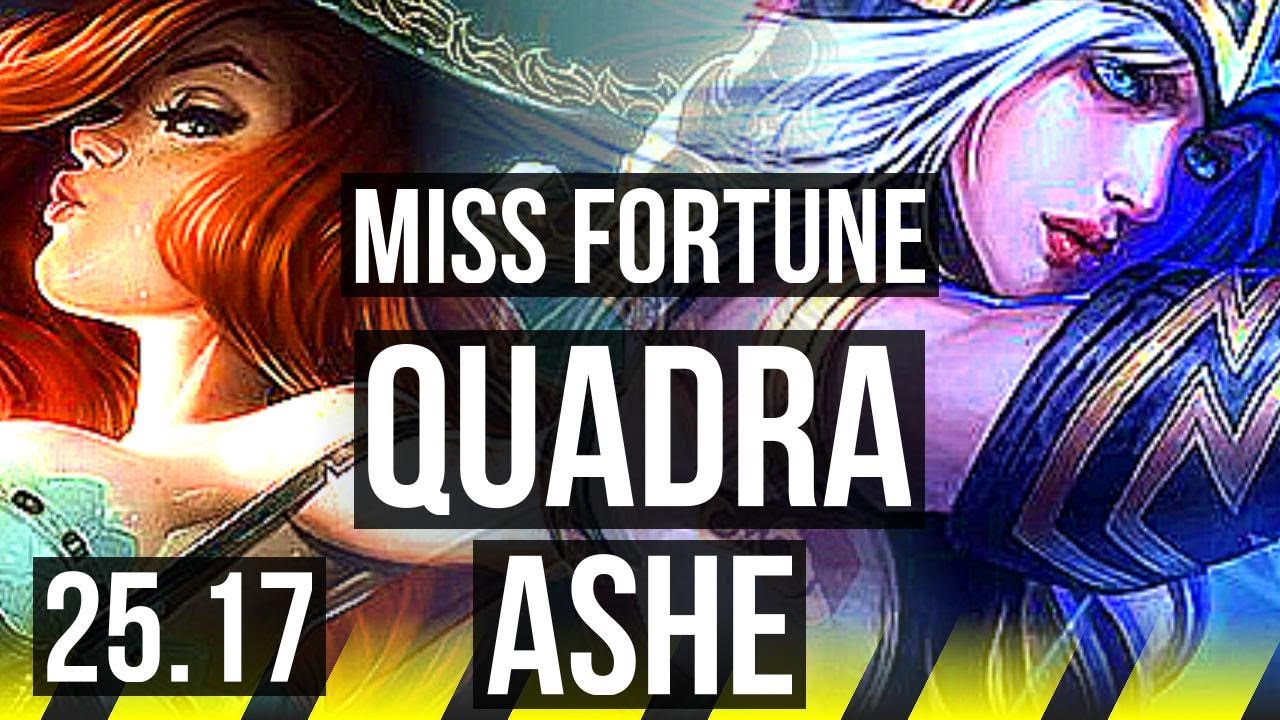 MISS FORTUNE & Rell vs ASHE & Braum (ADC) | Quadra, 10/2/6, Dominating | KR Master | 25.17