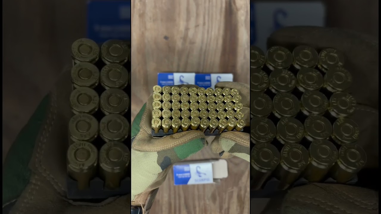 Scorpio 9mm Luger 115gr FMJ #asmr #theammoguy