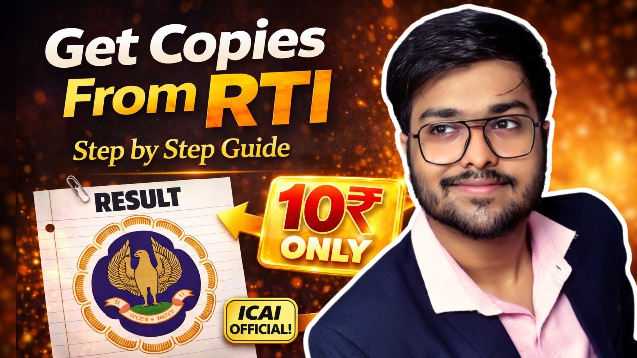 How to Apply RTI Copies in Just Rs. 10 | Jan 26 | MAY 26 | CA CHIRAG GARG