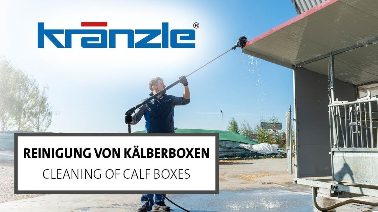 Clean calf pens thoroughly - with Kränzle high-pressure cleaner and foam cleaner