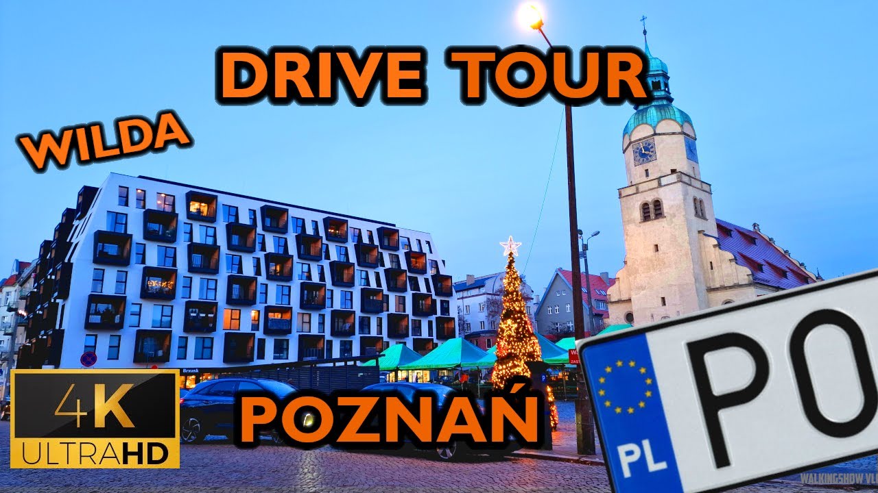 ⁴ᴷ⁶⁰ 🇵🇱 Drive Tour | Poznan, Poland | Wilda (December 2022) [4K]