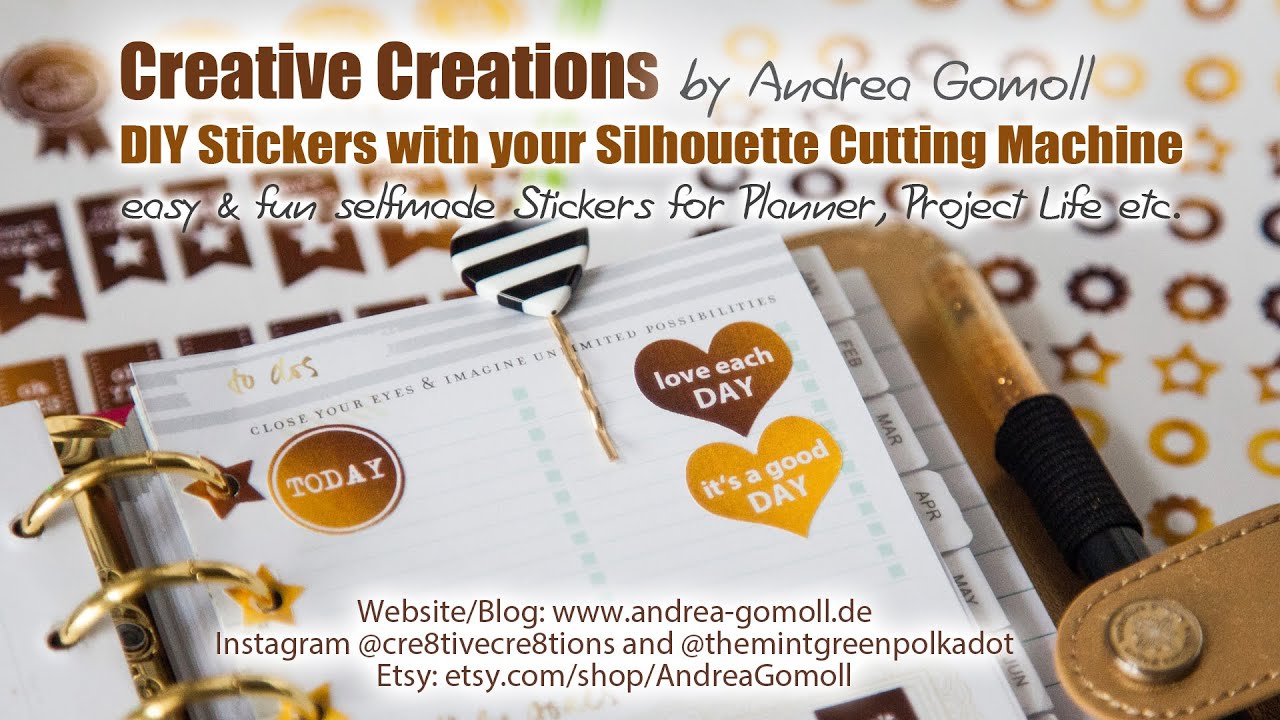 【DIY】How to use Print & Cut to make your own Stickers with Silhouette Cutting Machine