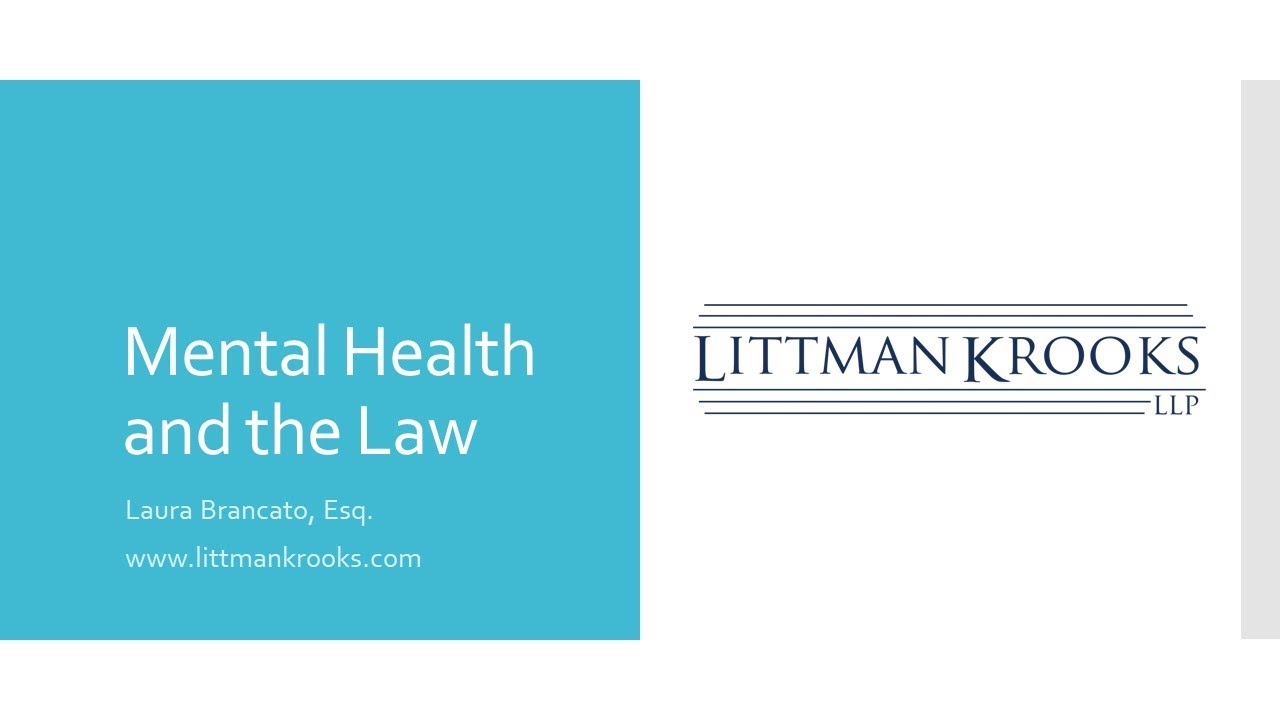 Mental Health and the Law