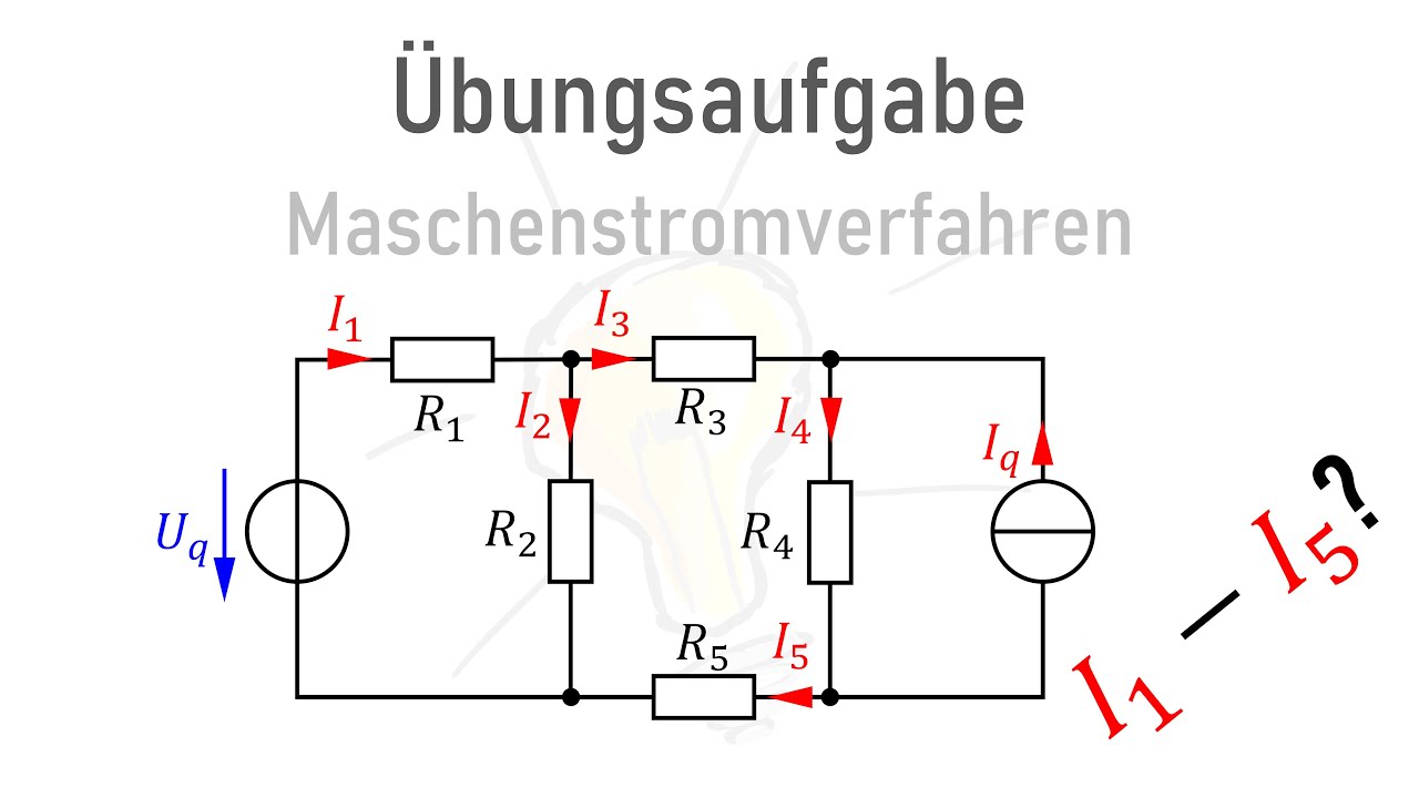 Übungsaufgabe Maschenstromverfahren