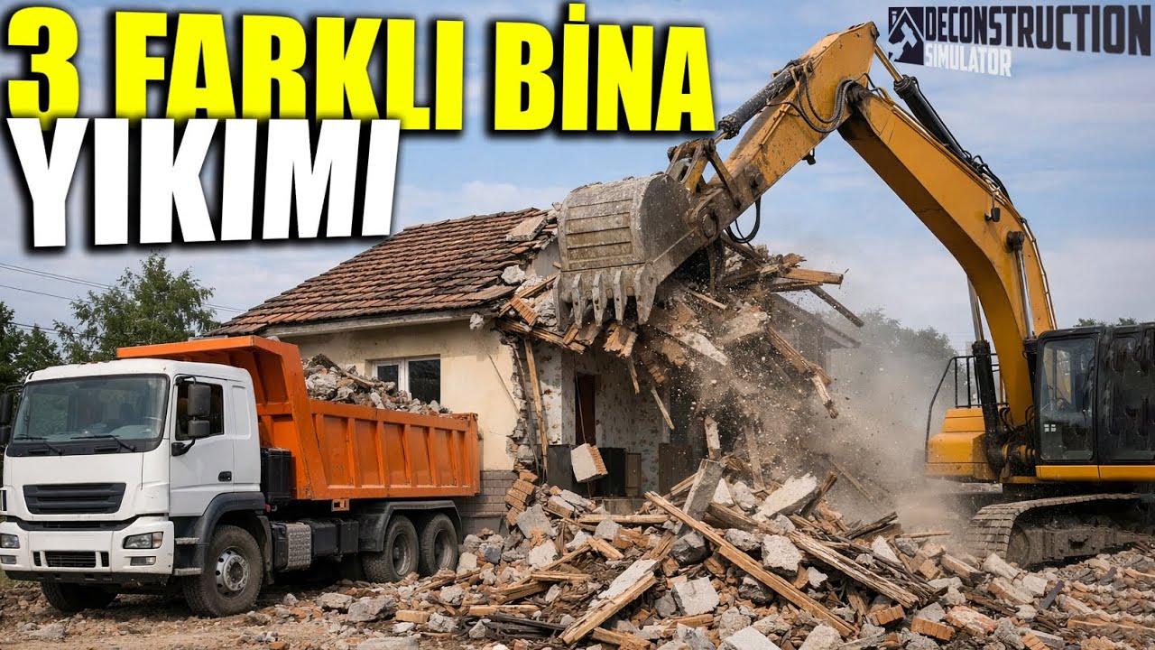 PAZAR GÜNÜNE ÖZEL 3 FARKLI BİNA YIKIM İŞİ YAPIYORUZ // BÜYÜK ARAÇ TÜM İŞİMİZİ ÇÖZDÜ !!