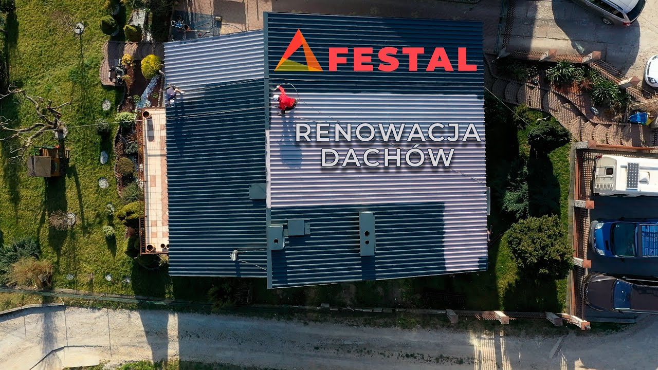 Malowanie dachu blaszanego krok po kroku Festal renowacja dachów