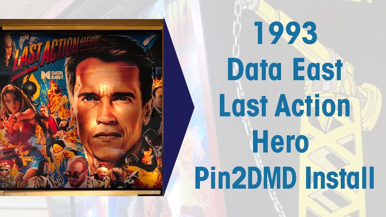 1993 Data East Last Action Hero Pin2DMD Install Pinball Repair #dataeast #arnoldschwarzenegger