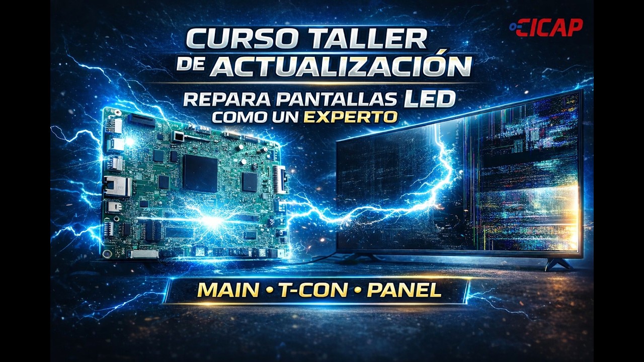 Curso-Taller  de REPARACIÓN DE PANTALLAS LED 2025