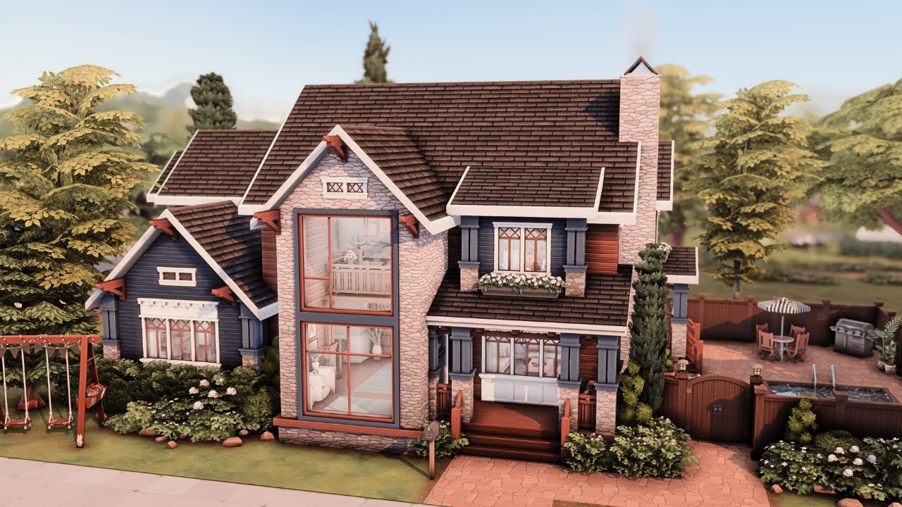 Cozy Family House 🏡 Base Game & Growing Together ✨ The Sims 4 Speed Build | No CC