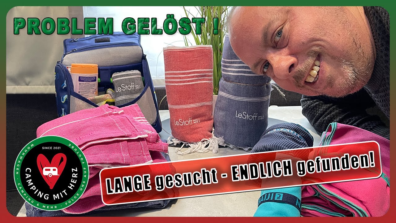 LeStoff - das BESTE Camping Handtuch? - leicht & kleines Packmaß - Camping mit Herz - Produktcheck