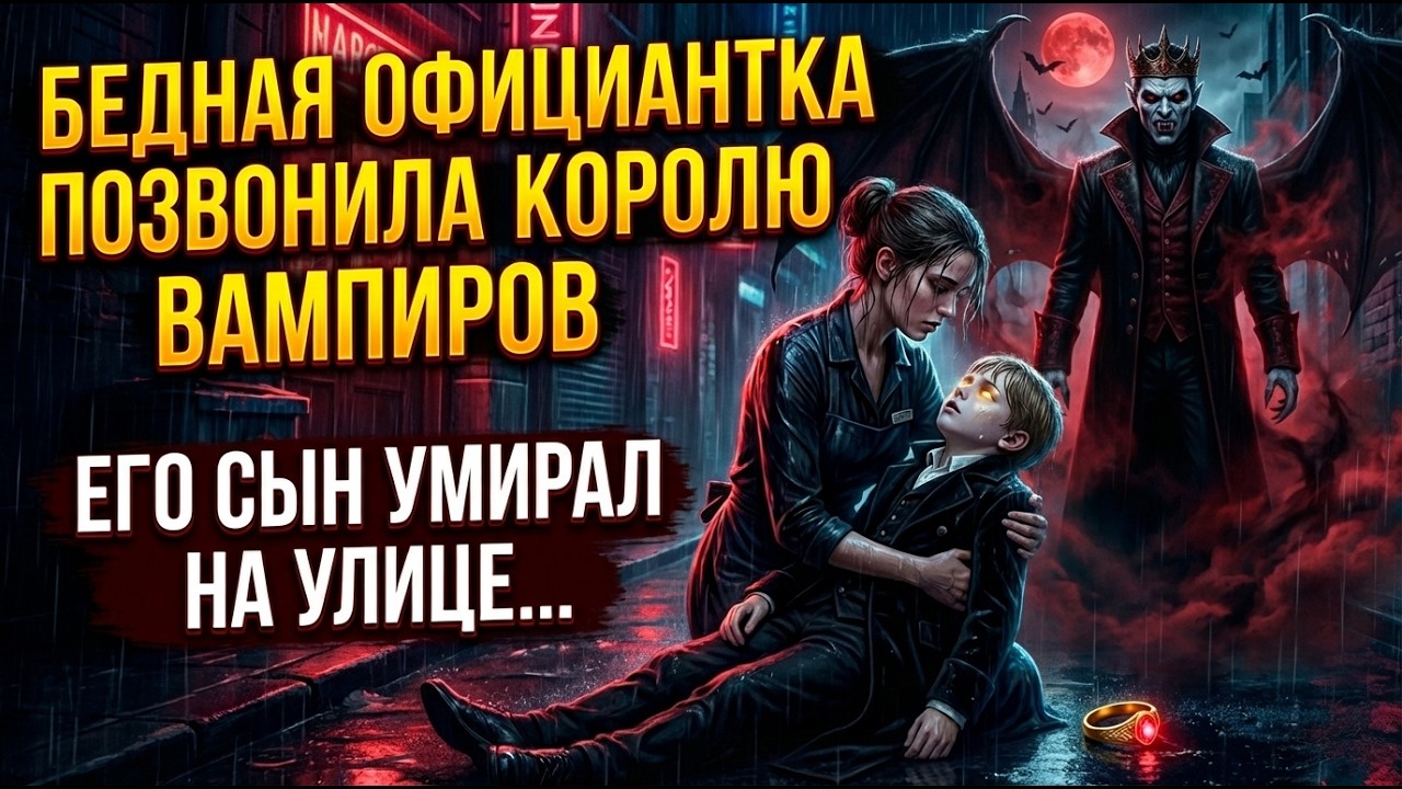 Бедная официантка звонит королю вампиров и говорит, что его сын без сознания на улице
