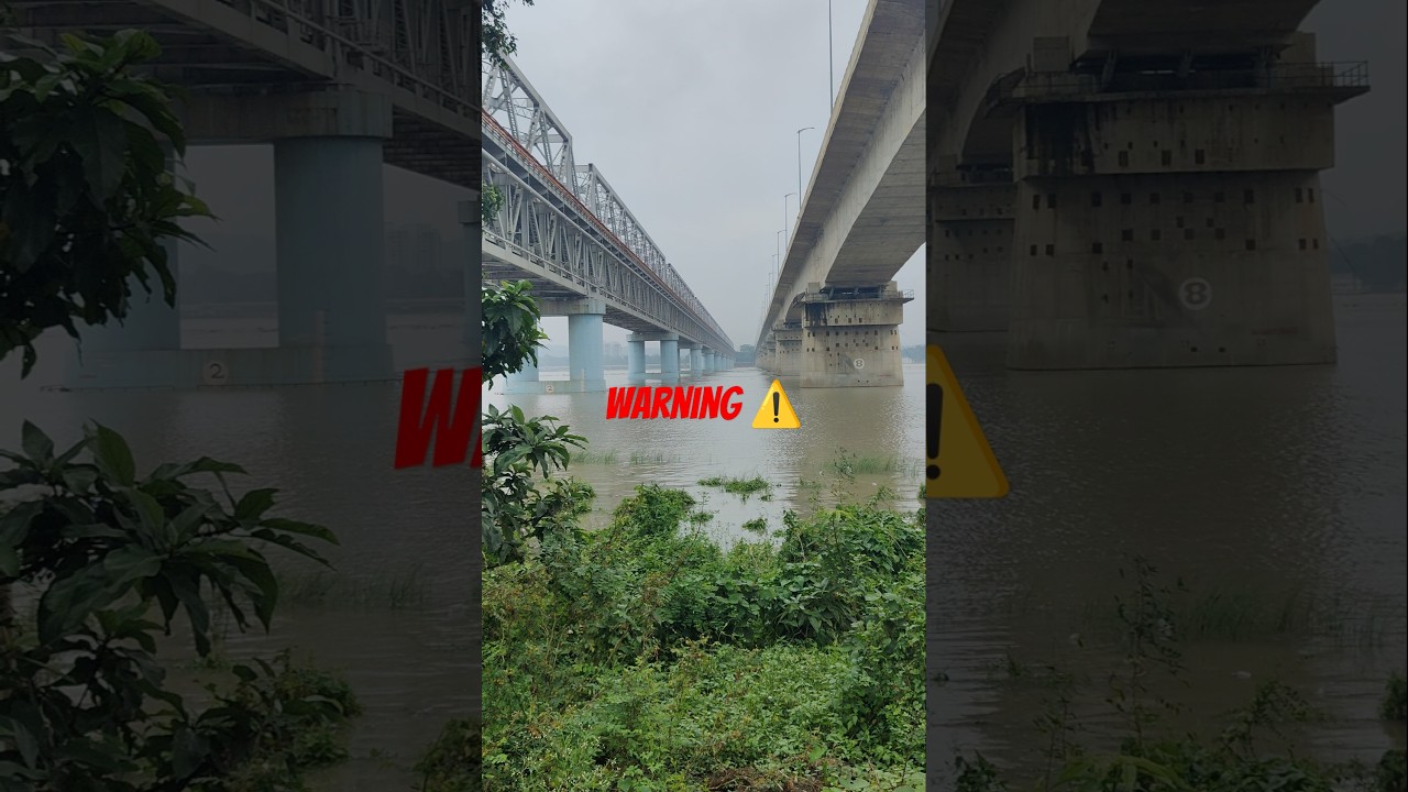 Brahmaputra Flood Warnings #flood #brahmaputrariver #brahmaputra #riverflood #travel #shorts