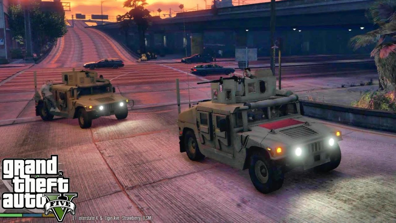 GTA 5 PC MODS - BODYGUARD MODS+ AC 130+ HUMMERS+ MAPS (NO COMMENTARY)