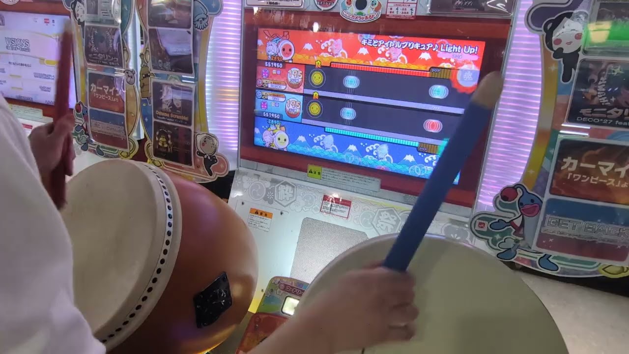 【太鼓の達人ニジイロver.】キミとアイドルプリキュア♪ Light Up！(おに)2.0倍速でたらめ双打フルコンボ