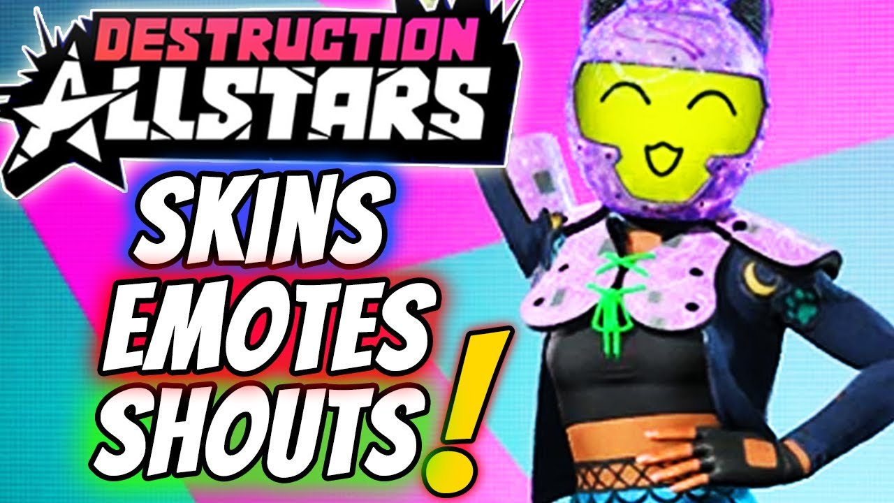 Destruction AllStars Every Skin, Emote & Shout in the Game! All Cosmetic items!