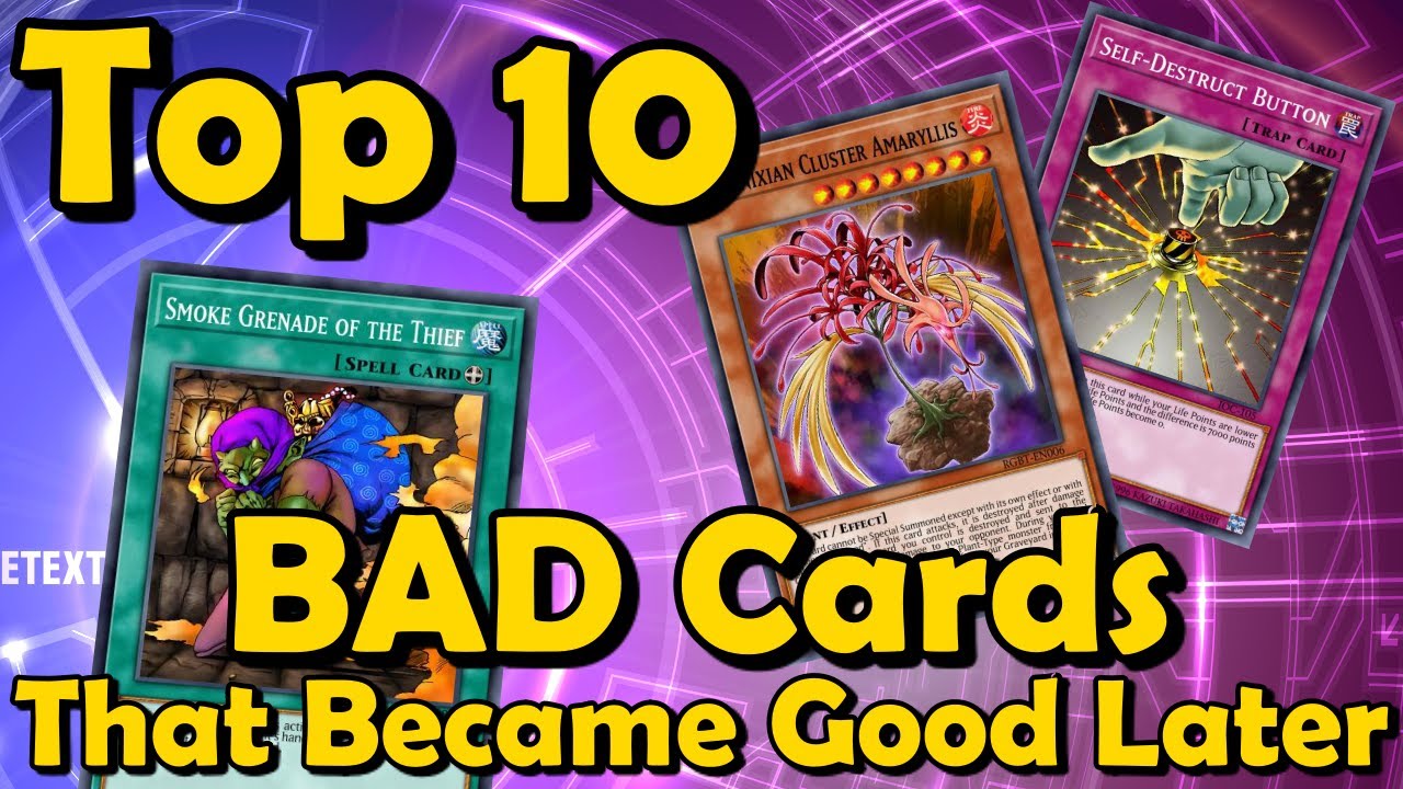Top 10 BAD Cards That Became Good Later On in YuGiOh