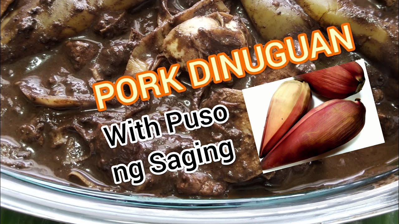 PORK DINUGUAN with puso ng saging