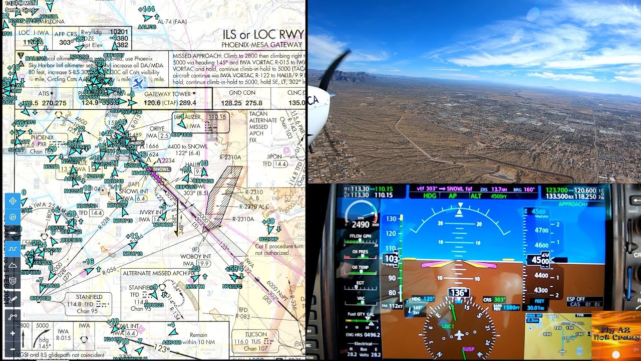 KIWA ILS or LOC RWY 30C