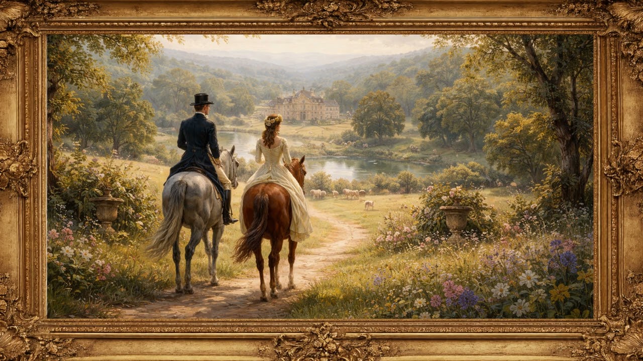 Romantic ride through the countryside | Art for TV