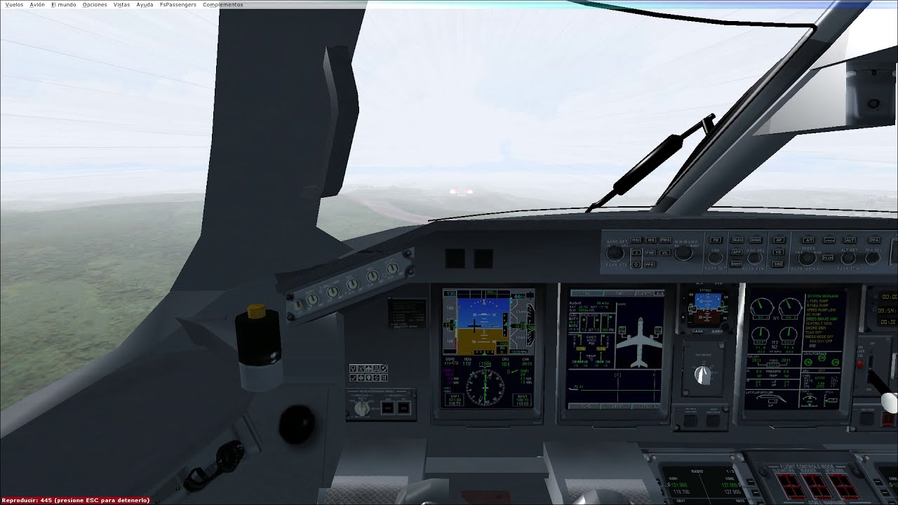 FSX-Brasil  SBCF - Confins - pouso com chuva- E190