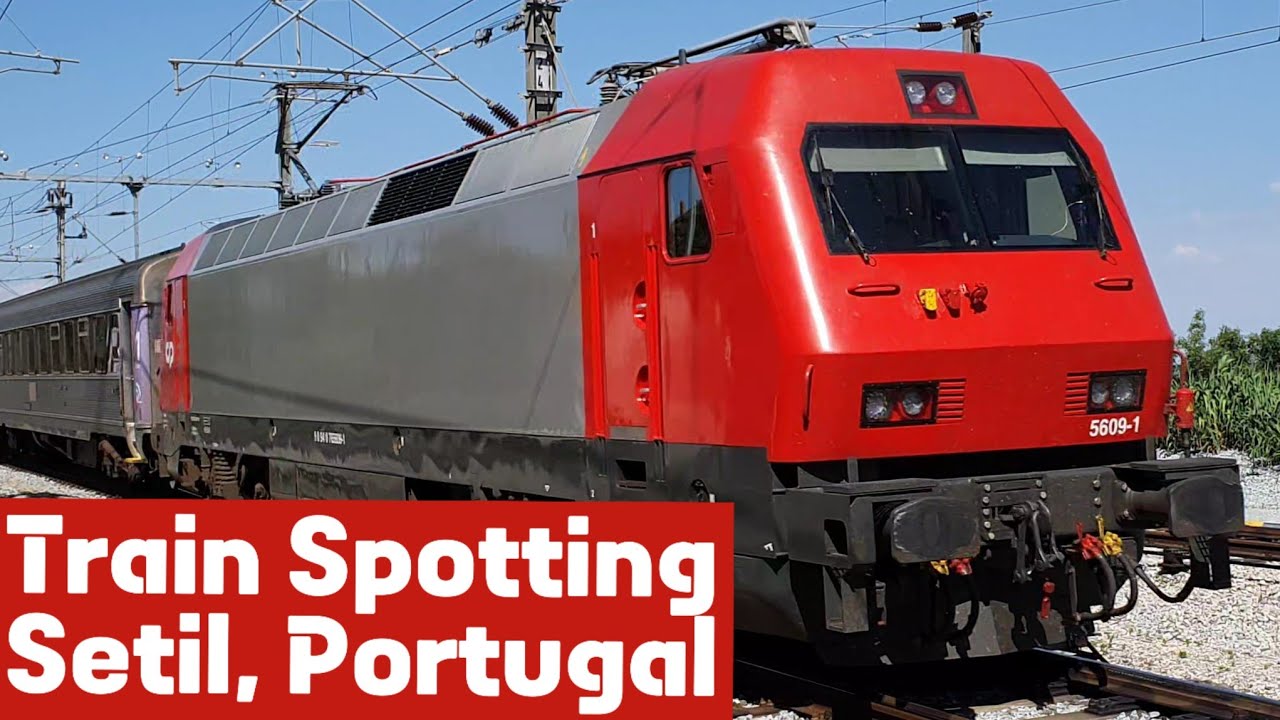 Train Spotting in Portugal. Setil, May 10th, 2024 (4K 60fps)