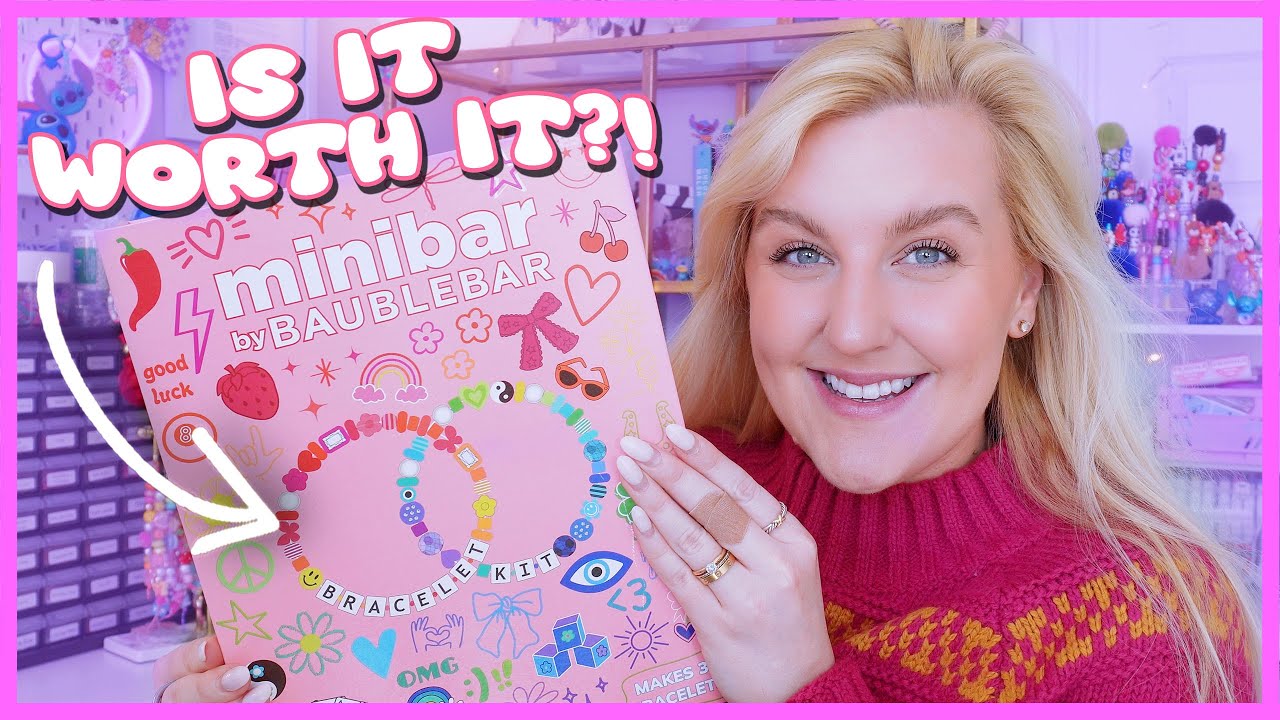 Is this $35 Bead Kit from BaubleBar worth it?! ✨NEW FUN BEADS✨ making beaded bracelets 💗🛼✨