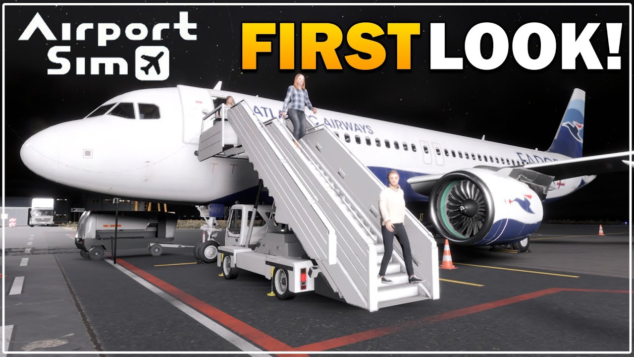 I'M AIRPORT GROUNDCREW NOW! - AIRPORT SIM - FIRST LOOK