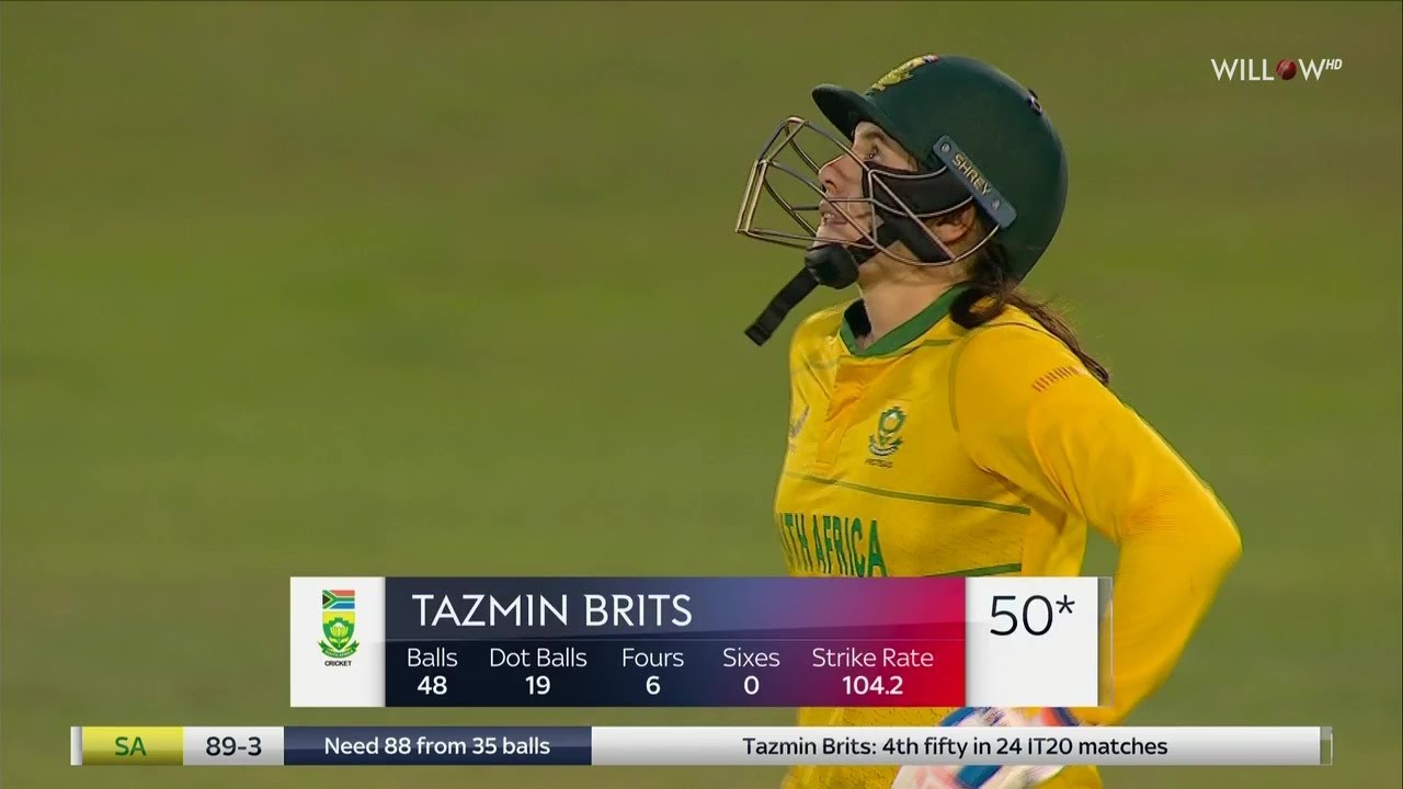 Tazmin Brits 59 runs vs England Women| 3rd T20I - England Women vs South Africa Women