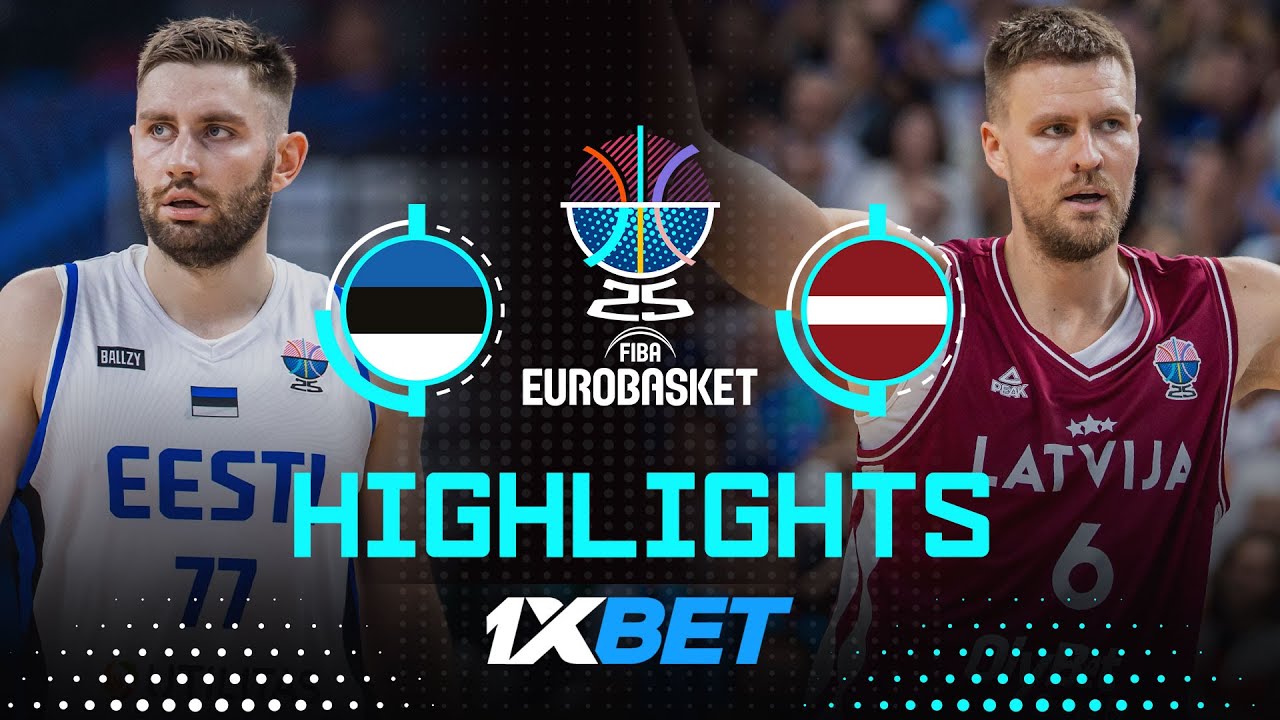 Latvia 🇱🇻 rely on Kristaps Porzingis' heroics to survive Estonia 🇪🇪 at #EuroBasket 2025!