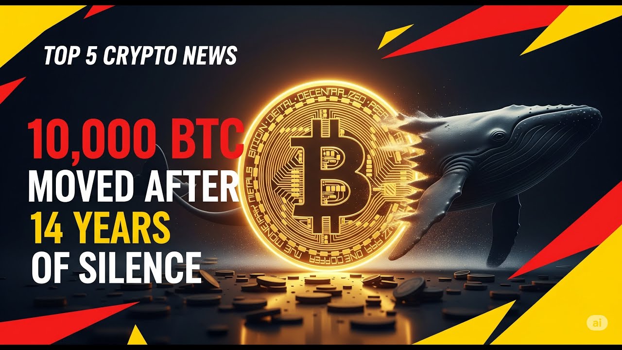🚨 A massive Bitcoin whale just moved 10,000 BTC after 14 years of silence... what does it mean?