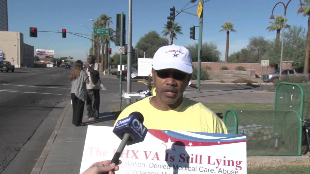 Veterans rally at VA medical center to process lack of progress in improving care