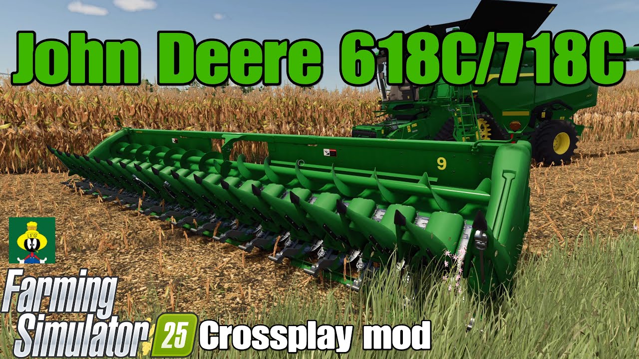 Мод кросс-игры John Deere 618C/718C / FS25