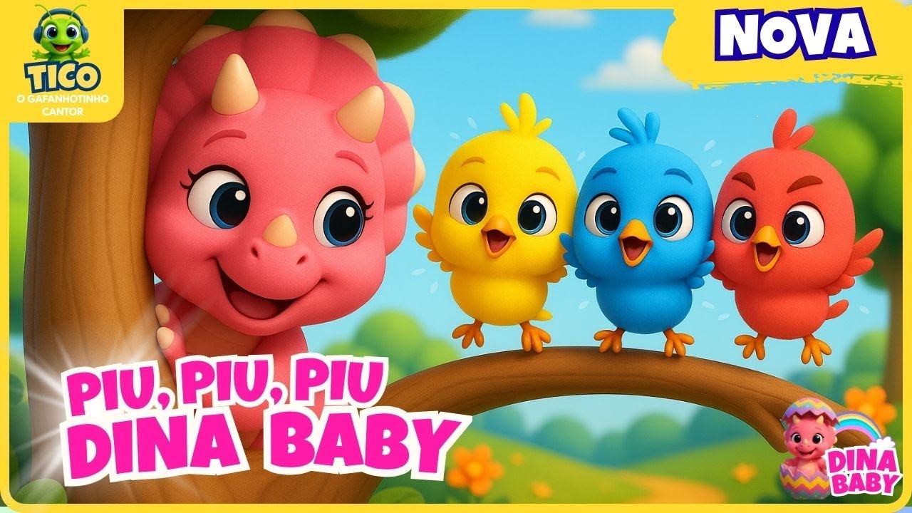 Piu-Piu, Piu-Piu! 🐤 | Música Infantil da Dina Baby Dinossauros + Coreografia Divertida