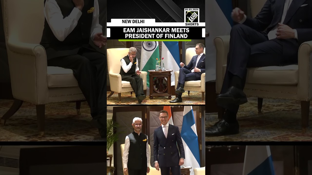 EAM Dr S Jaishankar meets President of Finland, Alexander Stubb, in New Delhi