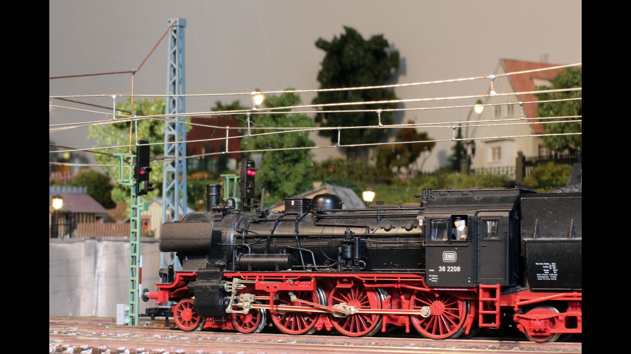Meine HO Anlage Roco V12.5 Dampflok Fleischmann BR 65 und 38
