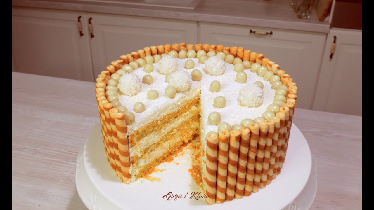 AMAZING RAFFAELLO CAKE / RAFFAELLO TORTAA !!! ENG.SUBS.(Grga&Klara)