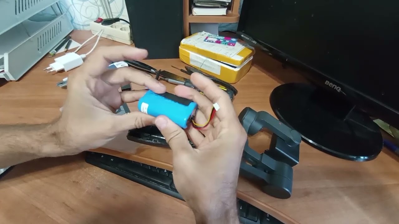 Разборка и ремонт стабилизатора Funsnap Capture 2S - замена аккумулятора