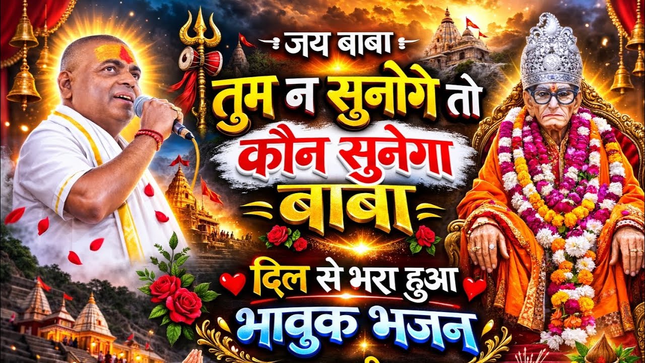 😭 सुनते ही रो पड़े लोग | तुम न सुनोगे तो कौन सुनेगा बाबा 🙏 | दिल को छू लेने वाला 