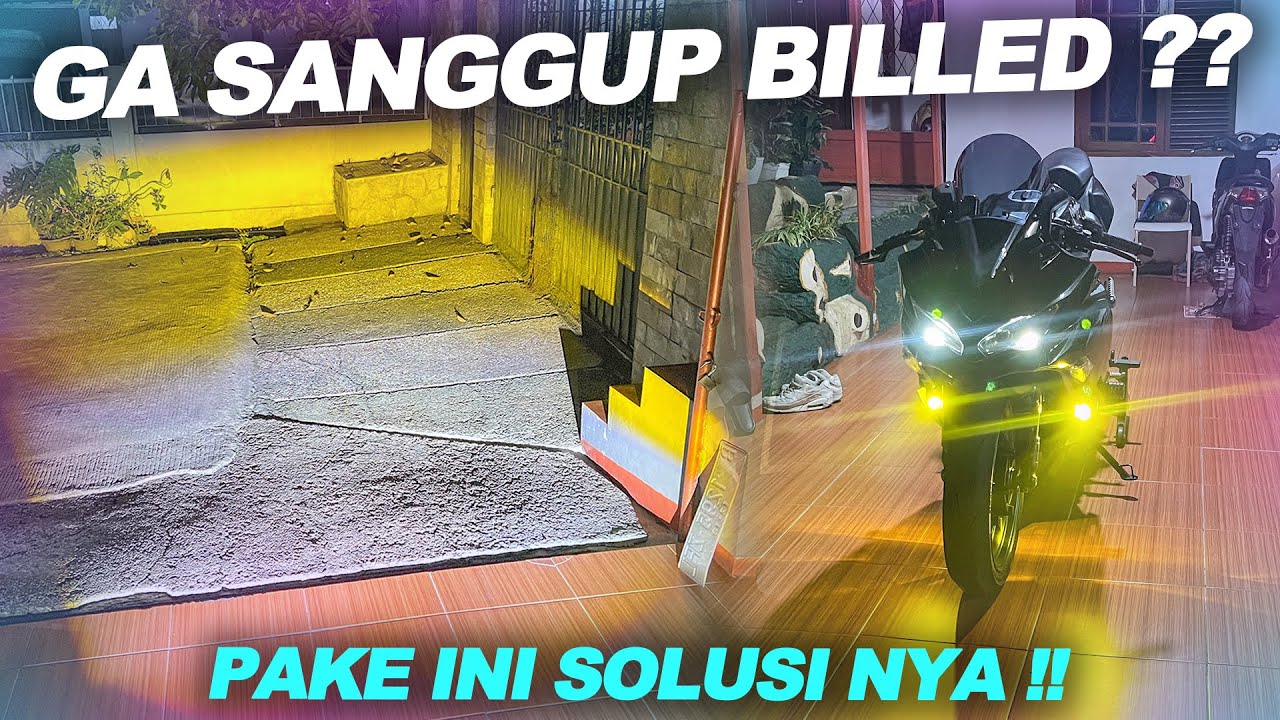 PASANG LAMPU BULLAES MINI PROJIE D2 LASER PRO DI ZX25R !!! LAMPU TEMBAK TERANGGG