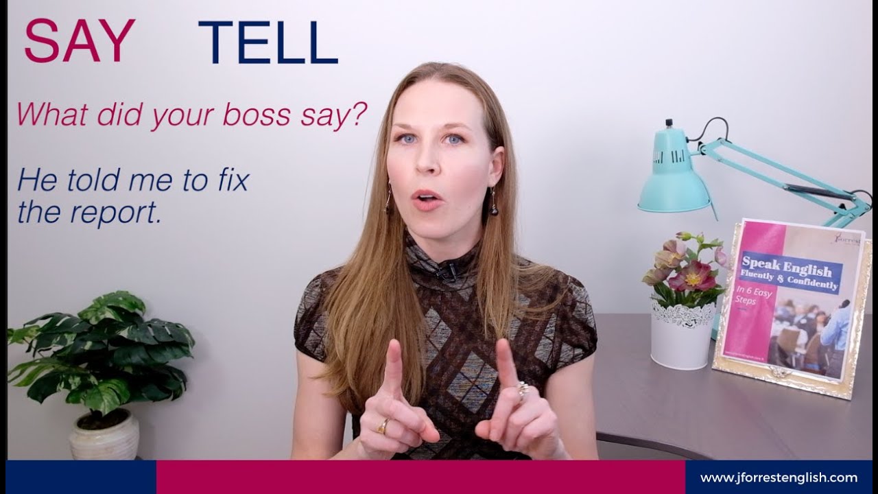 Say or Tell? Basic English Grammar