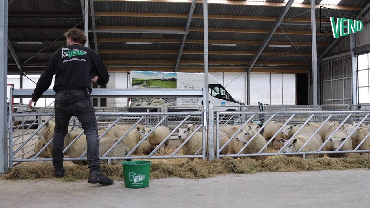 Diagonal Feed Barrier (with Fold-Up Feeding Trough)