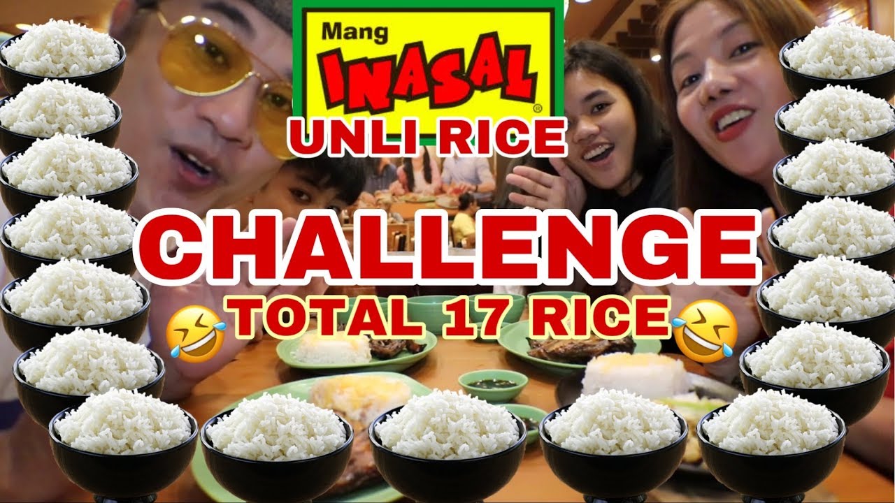 Mang Inasal challenge total of 17 rice (busog sarap) pinoy mukbang