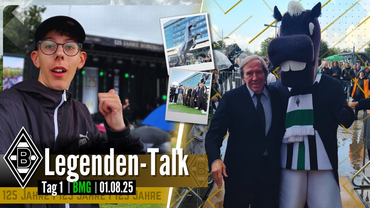 Legenden-Talk + Statue-Enthüllung🔥Netzer und Co. am Borussia-Park💚⚽️