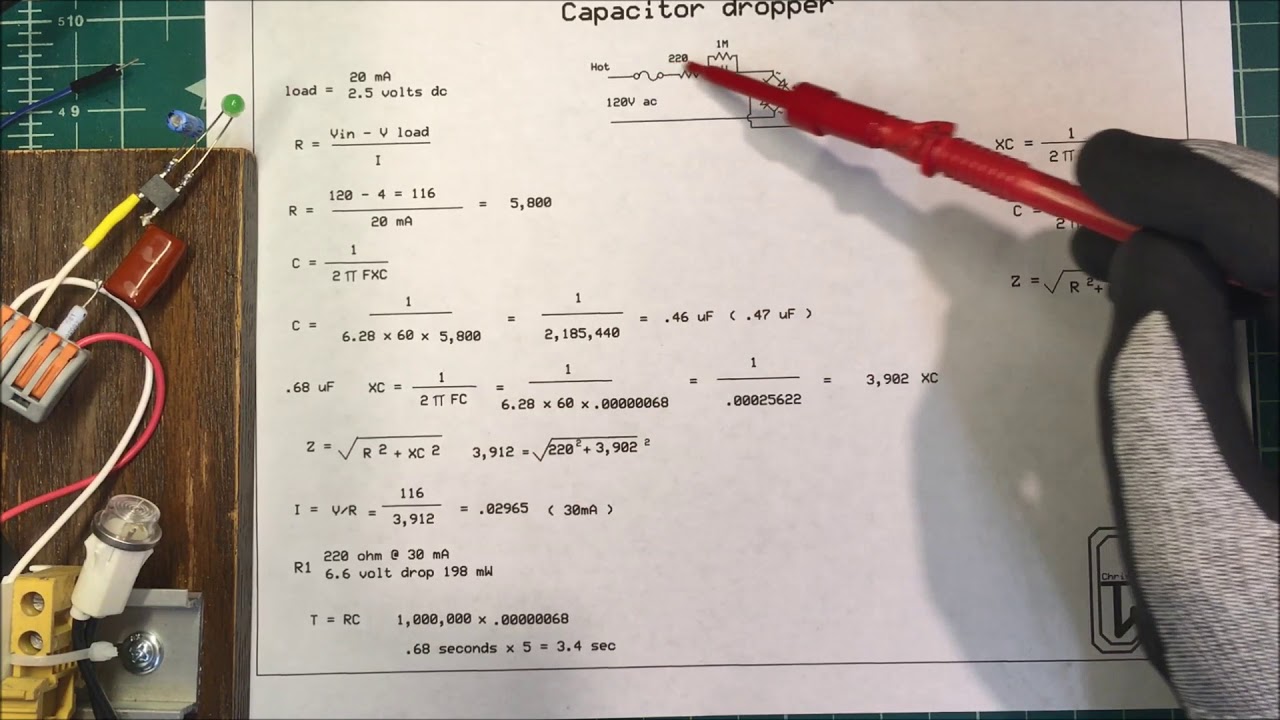 Capacitive dropper